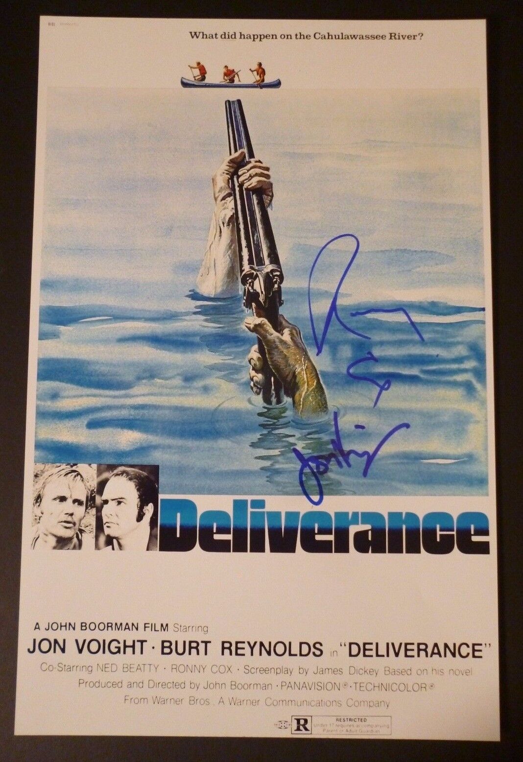 JON VOIGHT & RONNY COX Authentic Hand-Signed DELIVERANCE