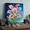 DIY Pearl Painting Calla Lily for Home Wall Decor with Frame(25x25cm)