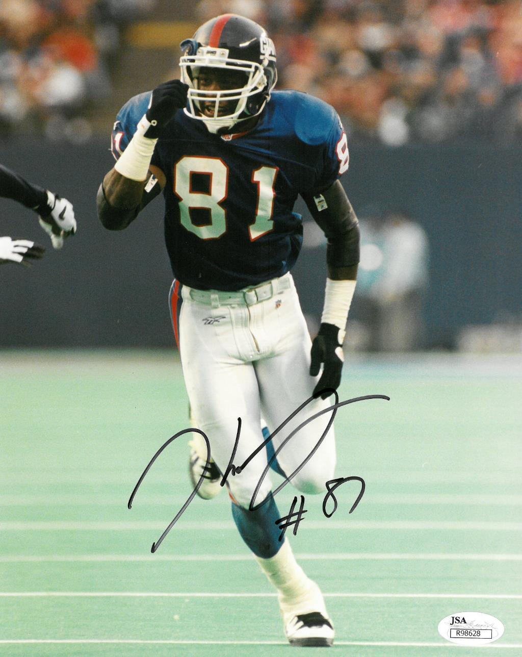 Thomas Lewis Signed NY Giants Authentic Autographed 8x10 Photo Poster painting JSA #R98628