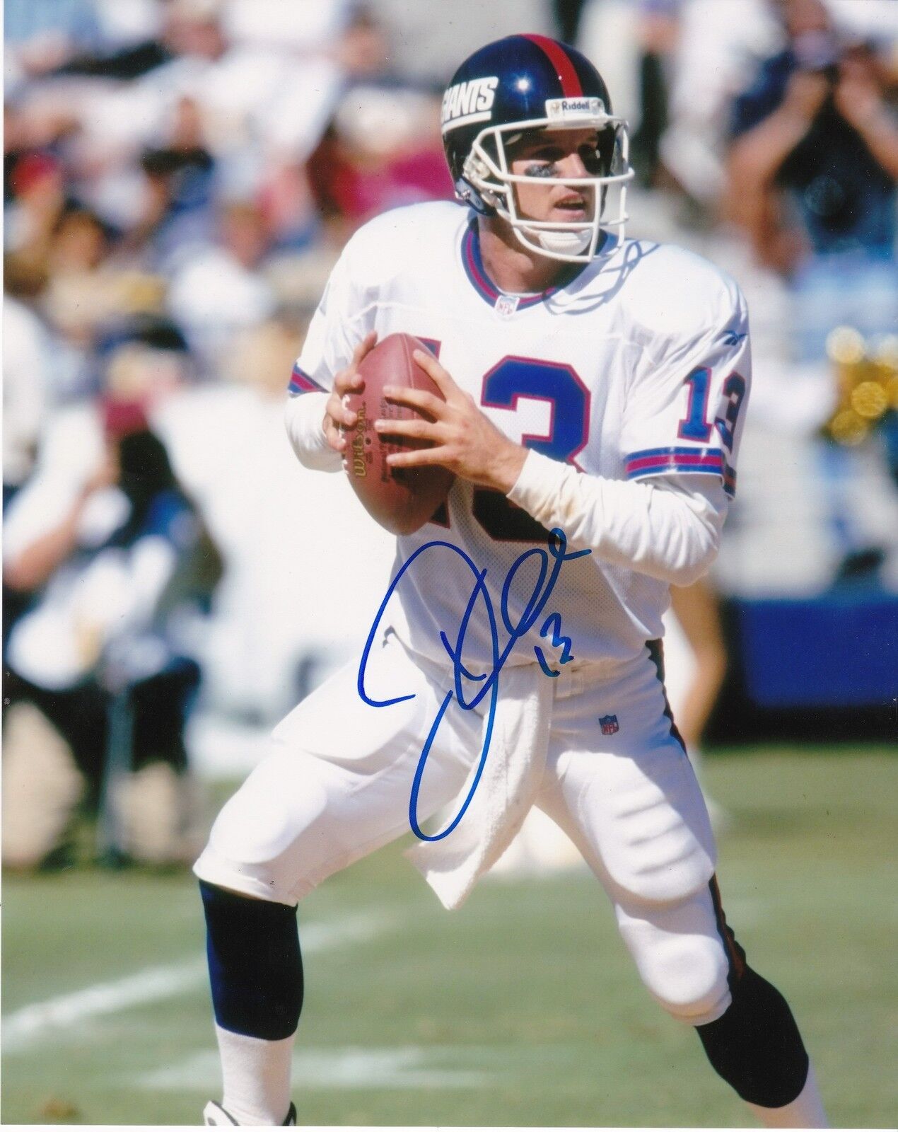 DANNY KANELL NEW YORK GIANTS ACTION SIGNED 8x10