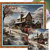 Snow House-11CT Stamped Cross Stitch 40*40cm tapestrymarket