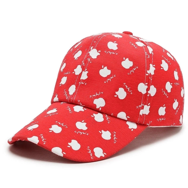 Unisex Basic Color Block Printing Flat Eaves Baseball Cap