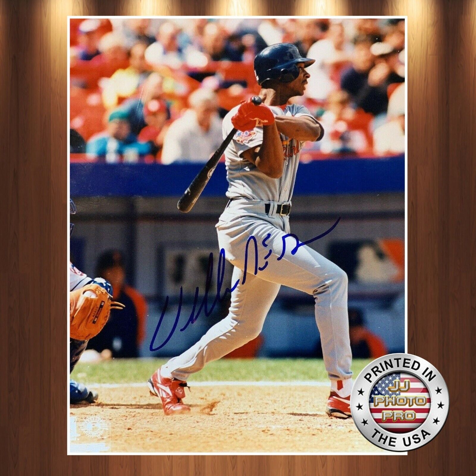 Willie McGee Autographed Signed 8x10 Photo Poster painting (Cardinals) REPRINT