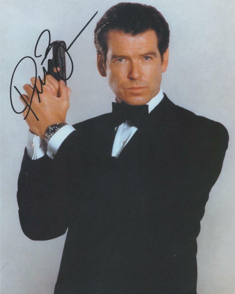 Pierce Brosnan James Bond 007 SIGNED AUTOGRAPHED 10X8