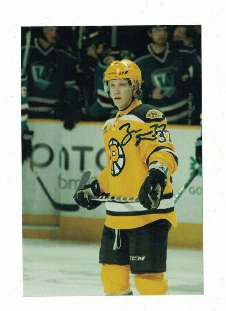 Zach Trotman Providence Bruins Signed 4x6 Hockey Photo Poster painting W/Our COA