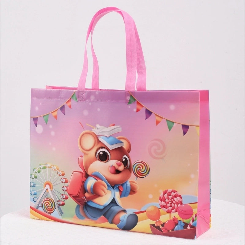 Cartoon Cute Non-woven Bag Spot Shopping Mall Clothing Store Children’s Clothing Store Non-woven Bag With Logo Shopping Gifts