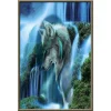 Waterfall wolf | Full Round Diamond Painting Kits