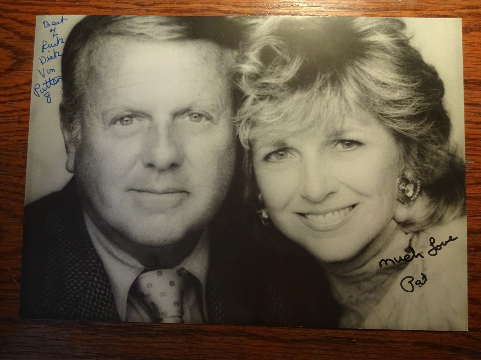 ORIGINAL, SIGNED & Inscribed B/W Dick & Pat Van Patten Promo Photo Poster painting