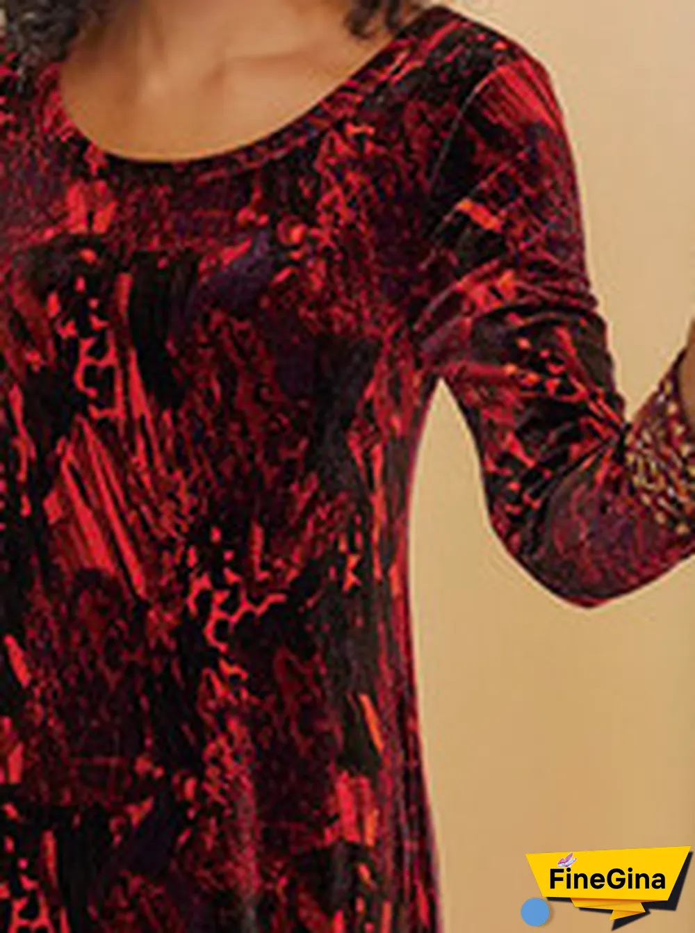 Floral Loosen Cotton Blends Dresses