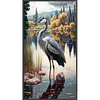 (US Only)Crane Printed Cross Stitch Kit 40x70cm DIY 11CT Thread Art Needlework Home Decor