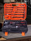 82 PCS Socket Wrench Set Ratchet Wrench Tool Box Kit for Auto Repairing