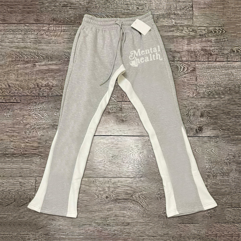 Sopula Mental Health Casual Print Flared Trousers - SOPULA