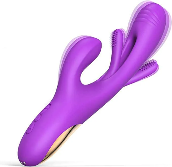 G-spot Rabbit Vibrator with 7 Vibrations 7 Flutter Modes, Waterproof Clit Vibrator for Clit Nipple Anal Stimulation, Rechargeable Adult Sex Toys for Women