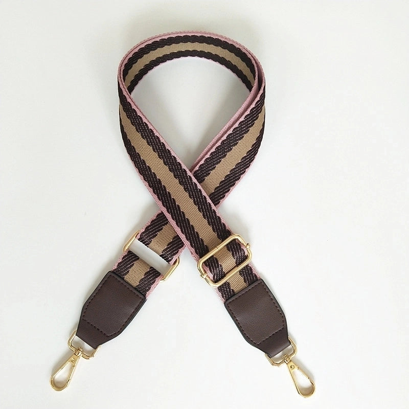 All Seasons Polyester Stripe Single Shoulder Strap Bag Accessories