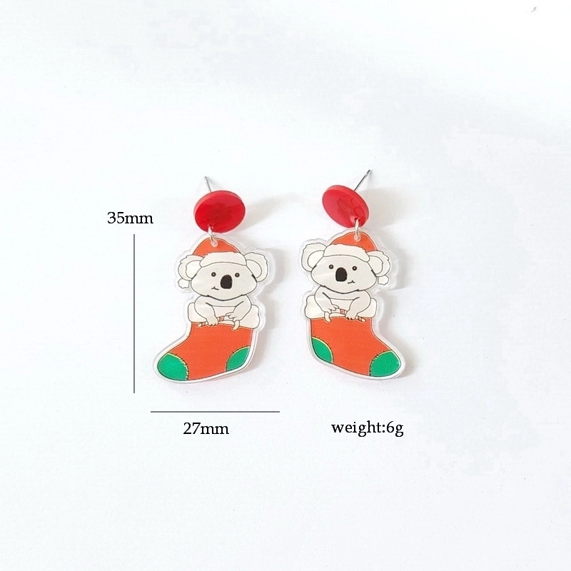 Minimalist Cartoon Letter Arylic Stoving Varnish Women’s Drop Earrings 1 Pair