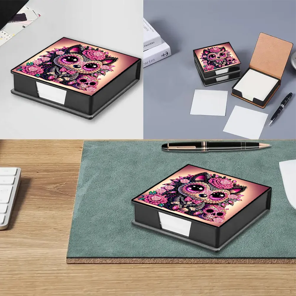 PU 5D Diamond Painting Kit Note Box DIY Diamond Art Notepad Box (V)