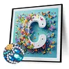 Butterfly Flower C 5D Partial Drill DIY Diamond Painting Kit 30*30cm