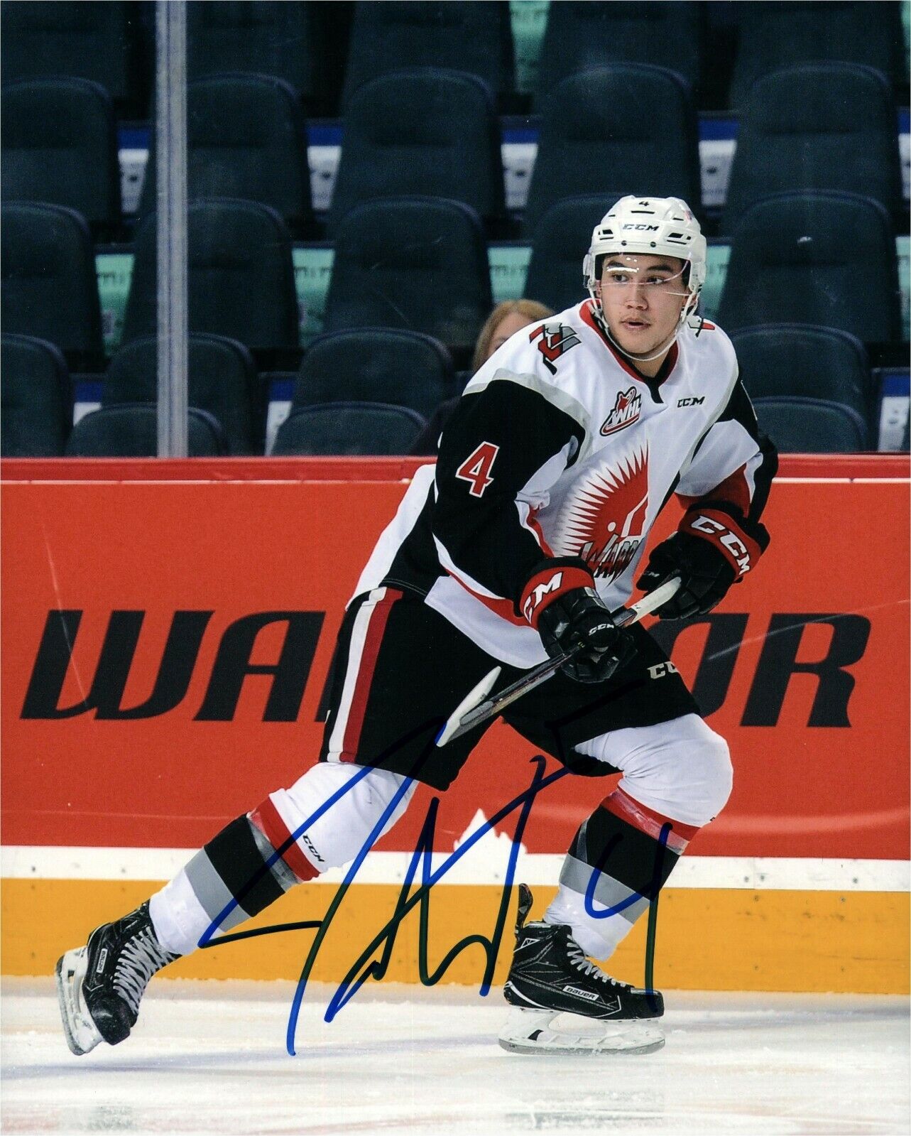 Moose Jaw Warriors Jett Woo Signed Autographed 8x10 Photo Poster painting COA