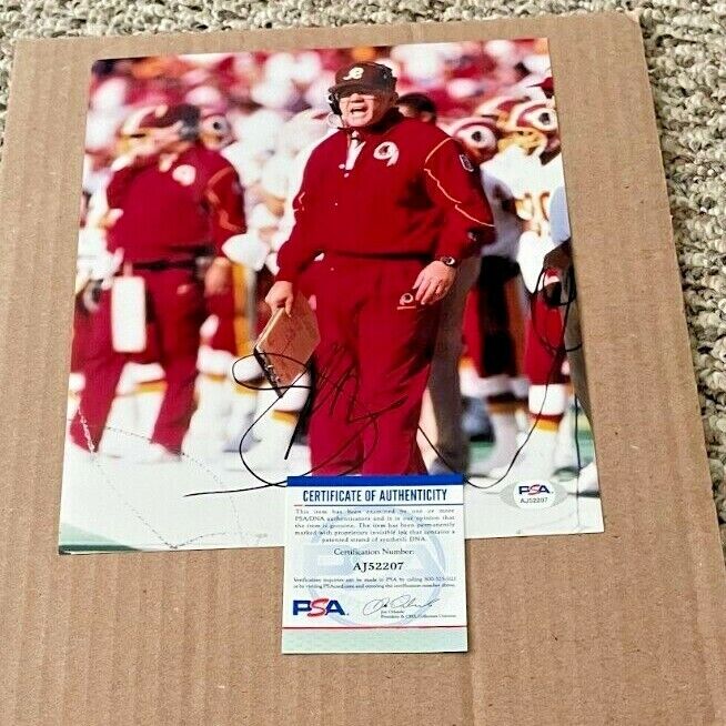 joe gibbs signed washington redskins 8x10 Photo Poster painting psa/dna #2