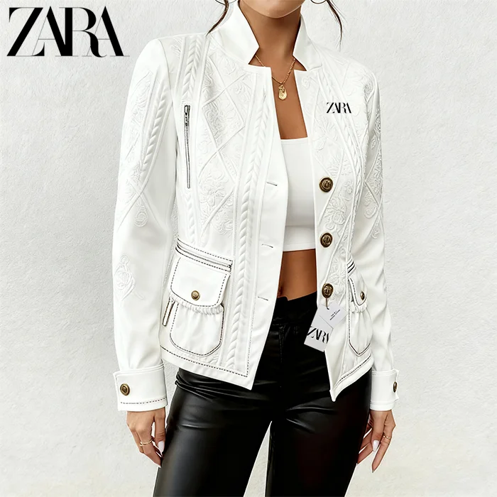 Nova teksturirana pletena jakna iz ZARA 2025