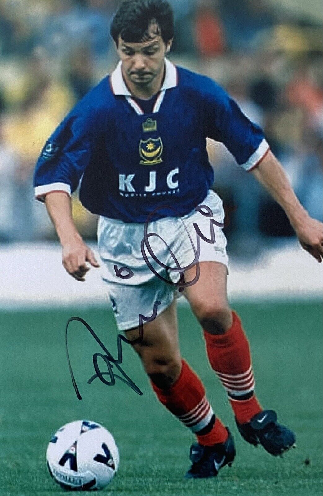 David Hillier Genuine Hand Signed Portsmouth 6X4 Photo Poster painting