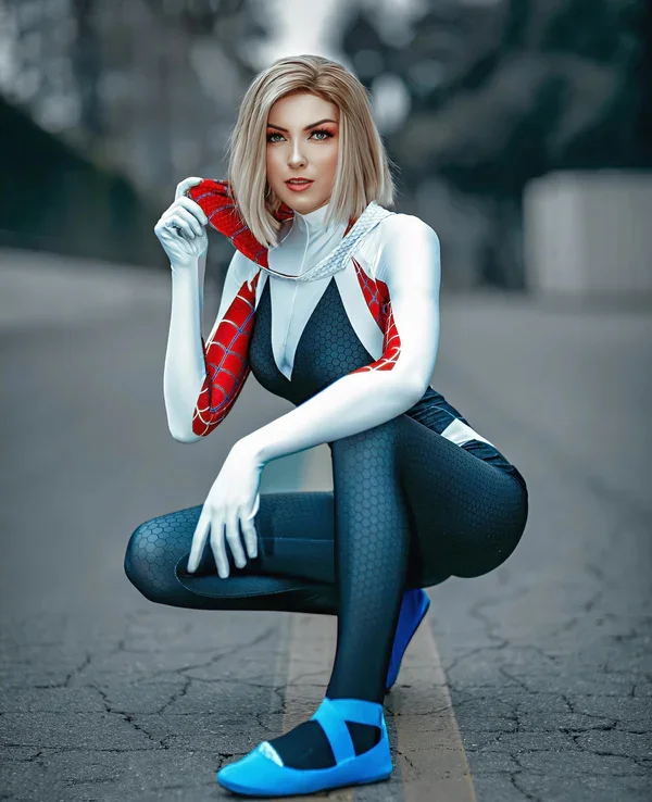 Gwen Stacy Cosplay Costume For Women and Kids