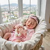 17'' Handmade Lifelike Reborn Painted Hair Baby Girl Named Derlin - RBBI-Myrebornbabydoll&reg; Myrebornbabydoll&reg;