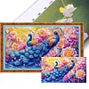 Peacock-11CT Stamped Cross Stitch 90*50cm/35.43*19.69in (Big Size)