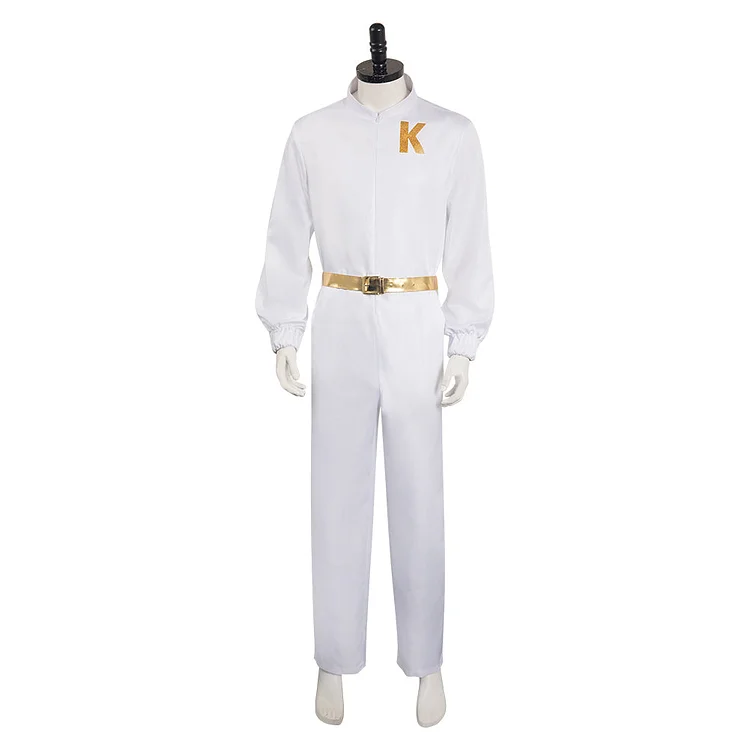 Barbie 2023 ken White Jumpsuit Clothing Outfits Cosplay Costume Halloween Carnival Suit