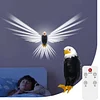 Bald Eagle Wall Lamp, Animal Bird Wall Lamp, Magnetic LED Wall Mounted Eagle Lamp with Remote Control, USB Charging, Battery Powered and Removable Rechargeable Eagle Lamp for Indoor Use