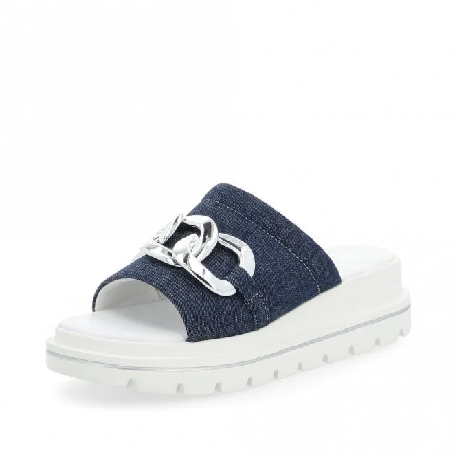 D&aacute;msk&eacute; nazouvac&iacute; sand&aacute;ly Rieker na platformě