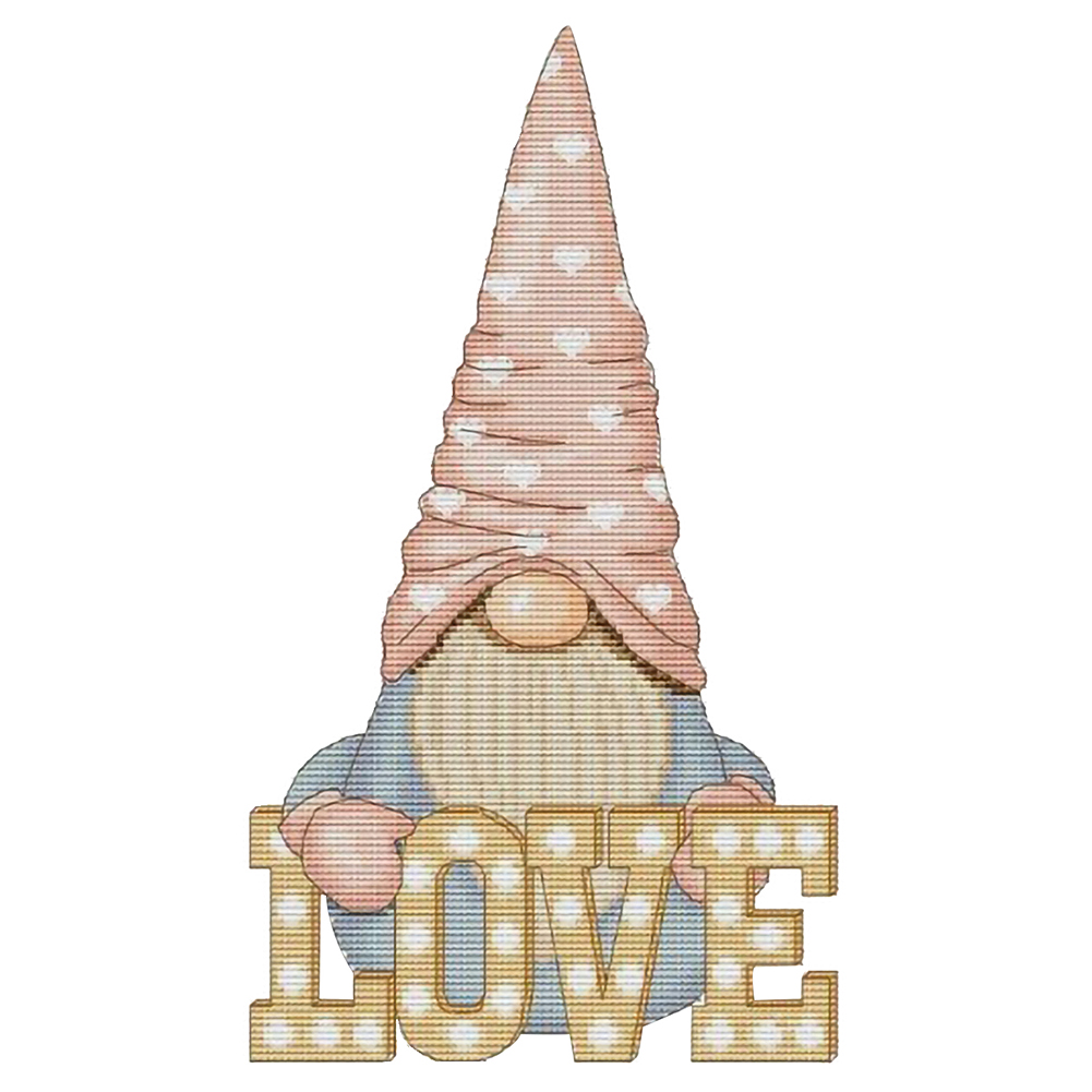 

Gnome Love - 11CT Stamped Cross Stitch - 40*50CM, 501 Original
