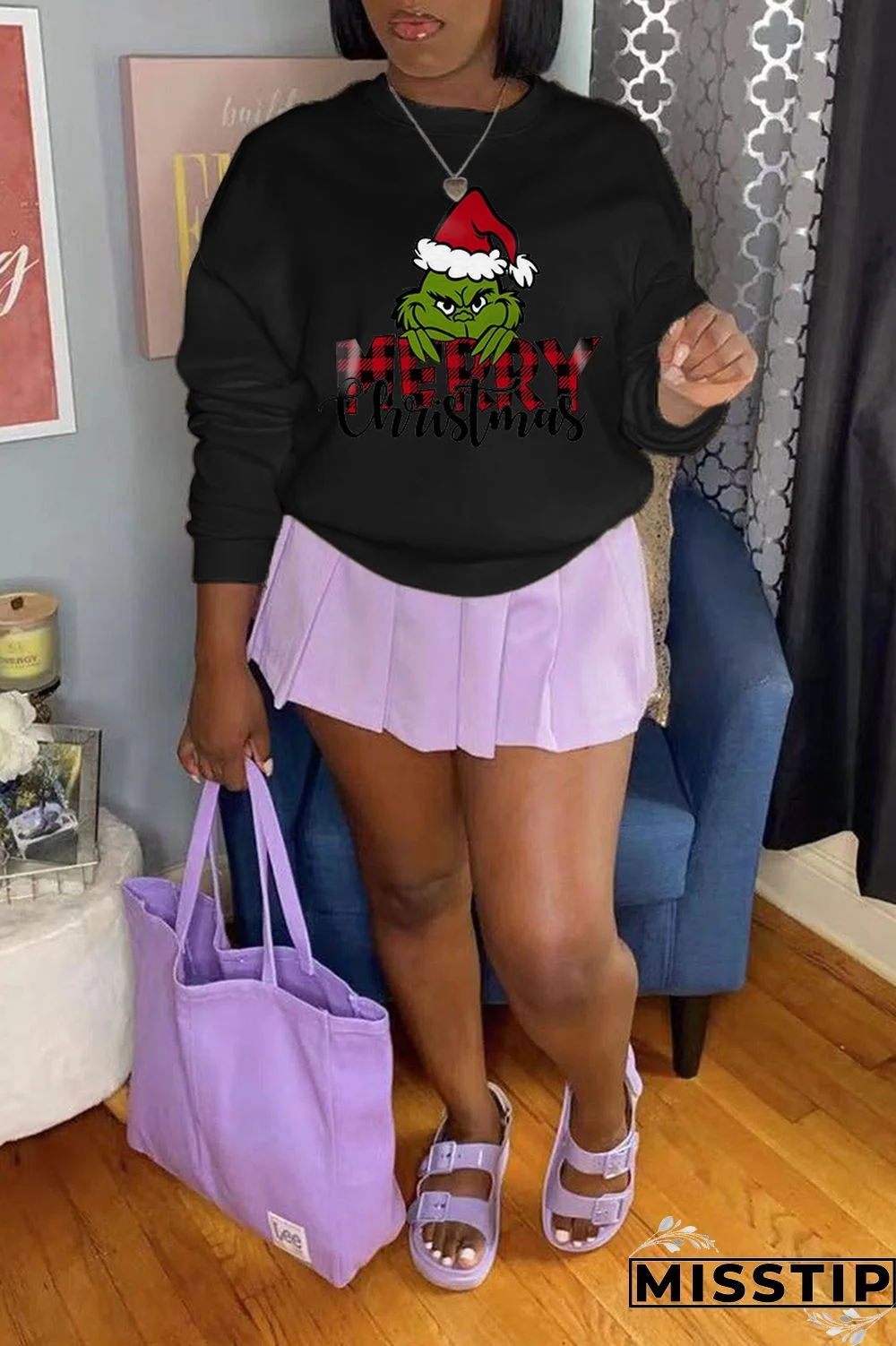 Black Casual Vintage Print Patchwork Letter O Neck Tops