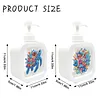 2 pi&egrave;ces de bouteille de pompe Diamond Art, distributeur vide rechargeable avec pompe, distributeur de liquide vaisselle pour savon &agrave; mains, lotion et