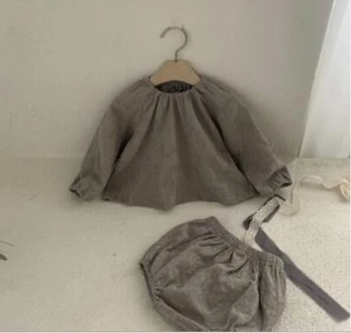 Kids Clothing Set Corduroy Coat and Shorts 2 pcs Girls Outfit 2021 Spring New Baby Girls Clothing Set