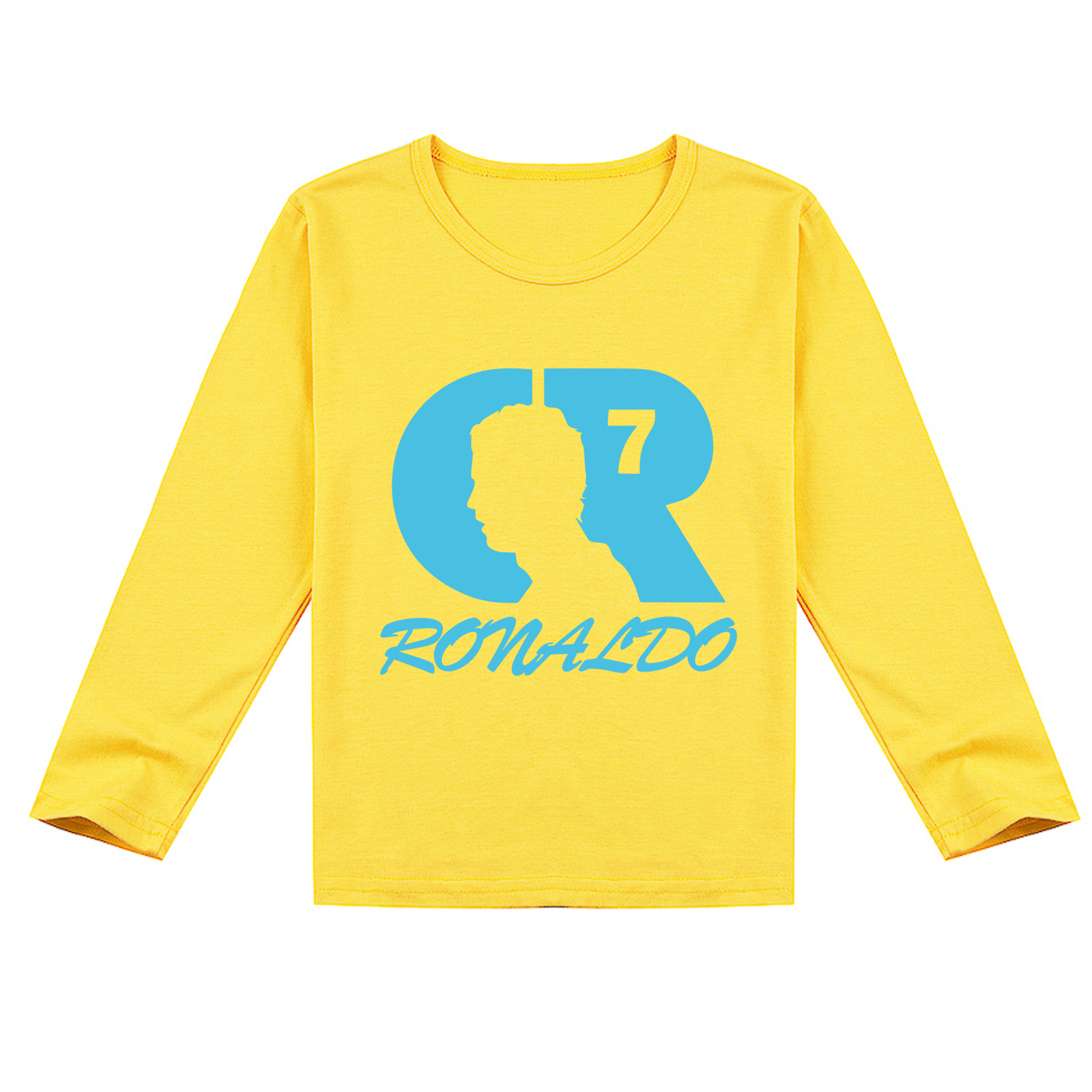 Mayoulove Unisex Cristiano Ronaldo Long Sleeve T-Shirt for Boys & Girls - Ultimate Fan Gear-Mayoulove
