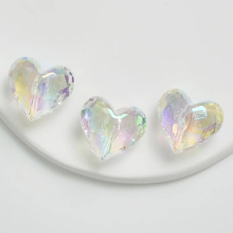 DIY Crystal Bracelet Material Collocation-UV Dazzle Color Transparent Heart/Star