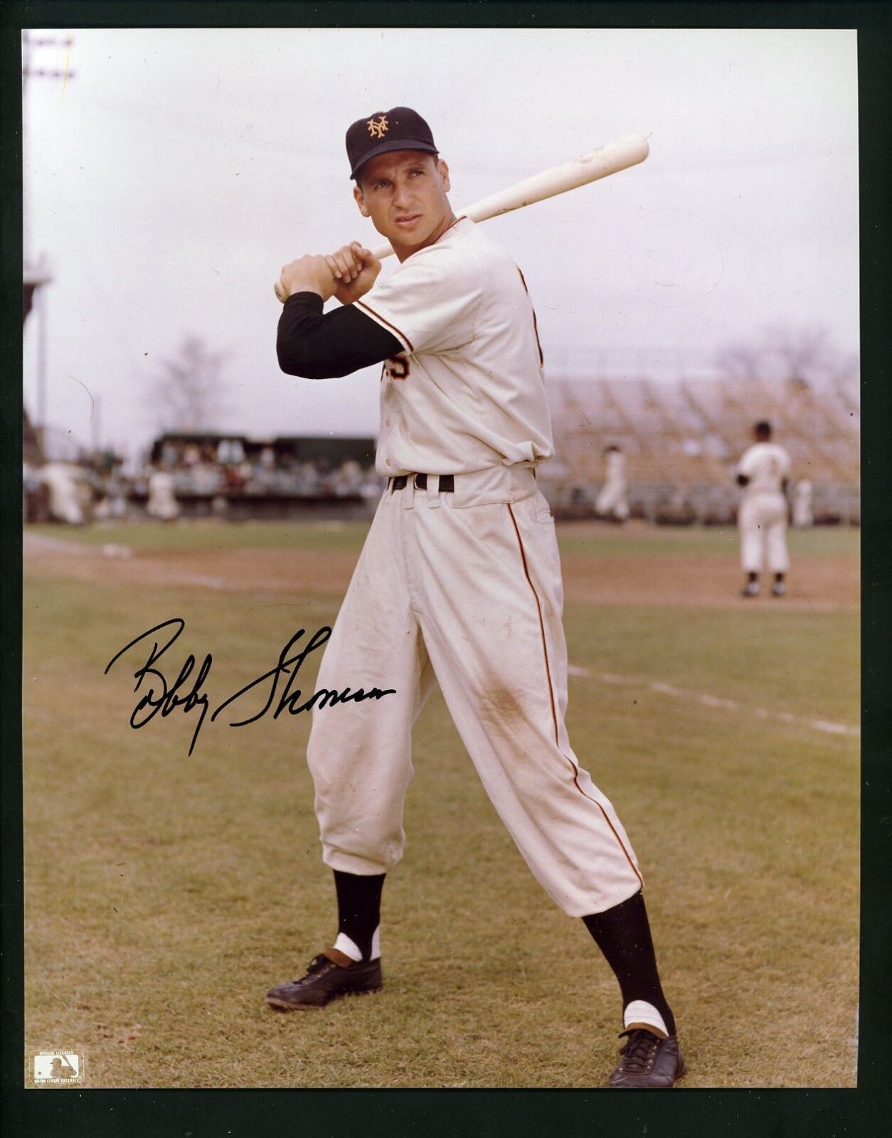 Bobby Thomson Signed 8X10 Photo Poster painting w/ JSA Authenticatio New York Giants Autographed