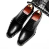 Nice Men Brown Leather Oxford Dress shoes