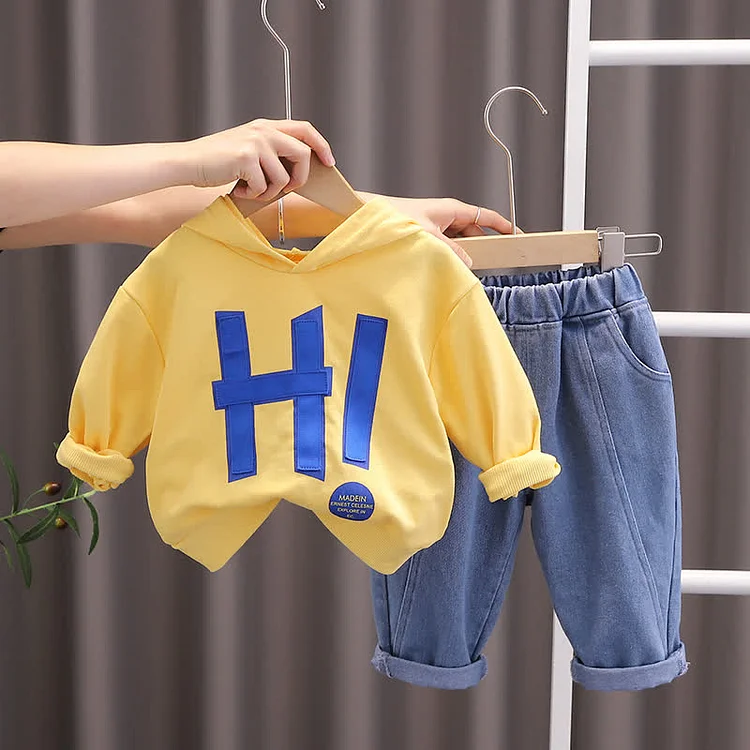 HI Baby Toddler Hoodie and Jeans Set