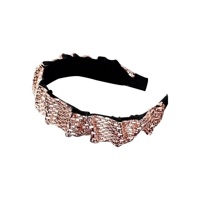 Retro Geometric Rhinestone Hair Band 1 Piece