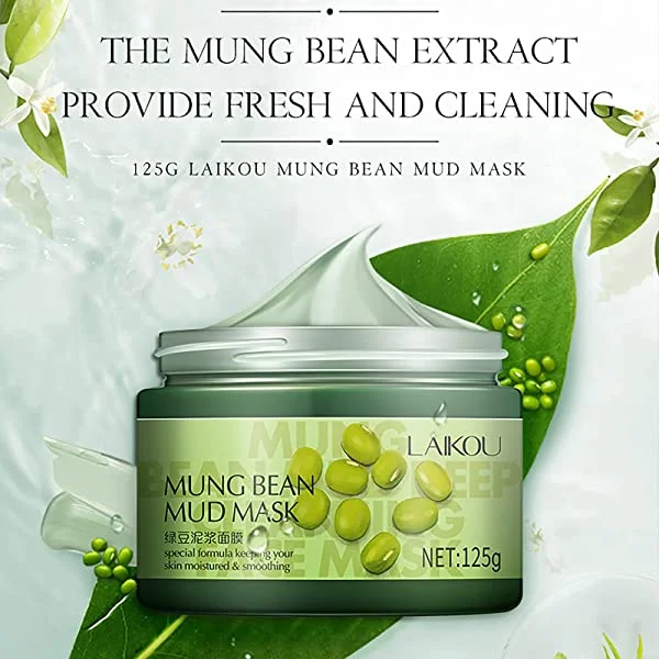 EELHOE Green Tea Clay Mask, Deep Cleansing & Moisturizing Facial Mud Mask for Acne, Blackheads, Pores, Wrinkles, Skincare Masks for Women & Men