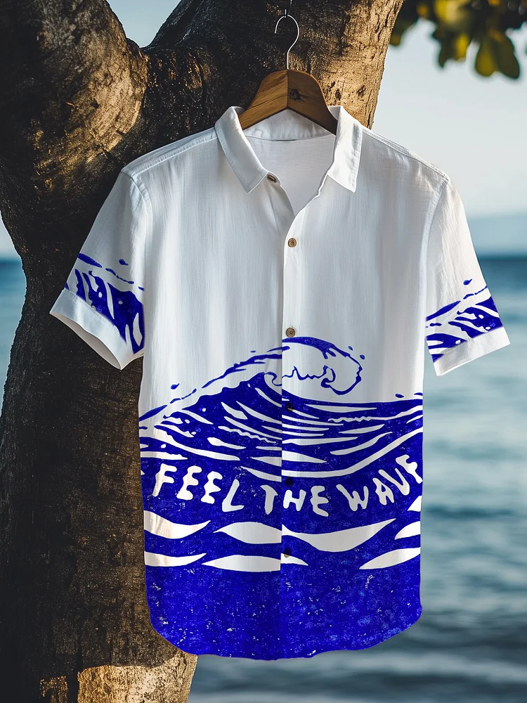 Men's Feel The Wave Art Print Shirt