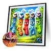 Diamond Painting -DIY Round Drill Colorful Birds(40x40cm)