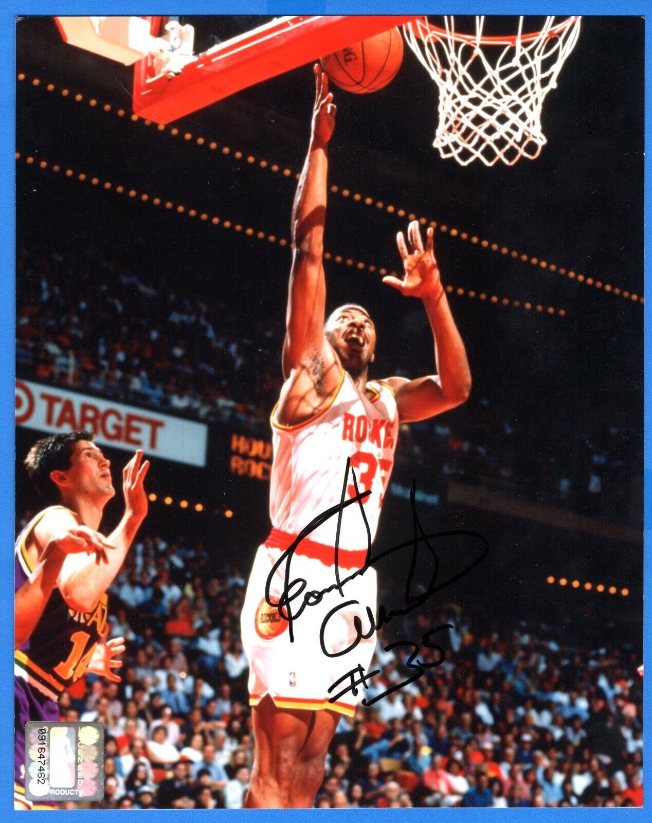 Earl Cureton NBA Houston Rockets Hand Signed Autograph 8x10 Photo Poster painting NBA Hologram