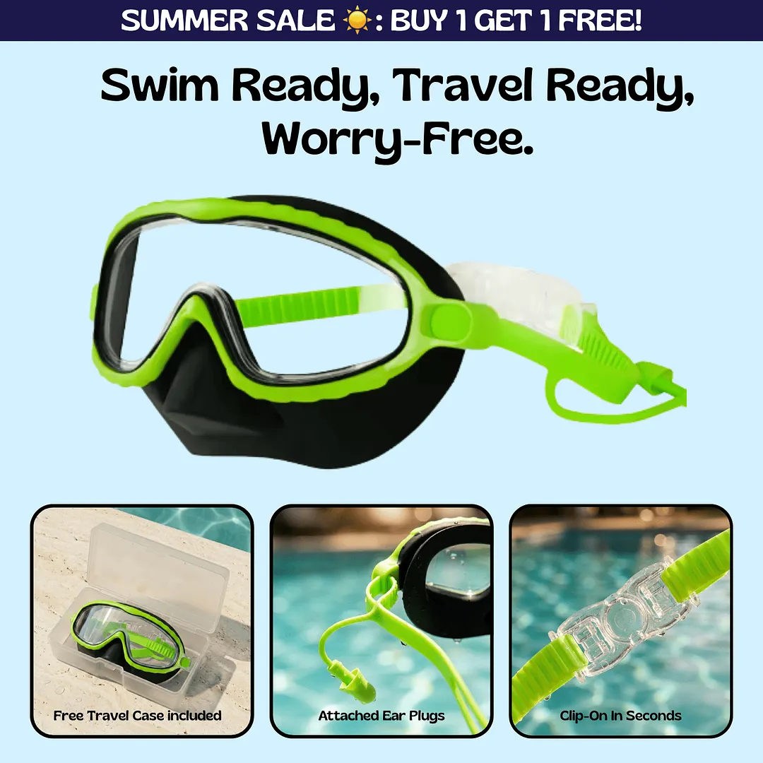 TibaToes&trade; Clip-On Swim Goggles