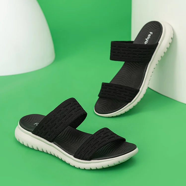Thick Bottom Wedge Beach Shops Soft Bottom Slippers Radinnoo.com