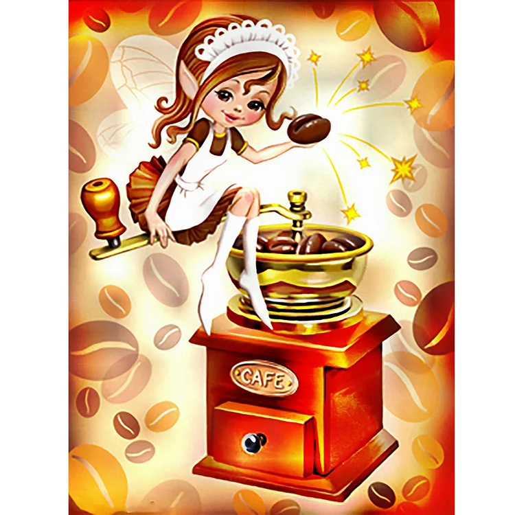 Cooking Girl 30*40CM (Canvas) Full Round Drill Diamond Painting gbfke