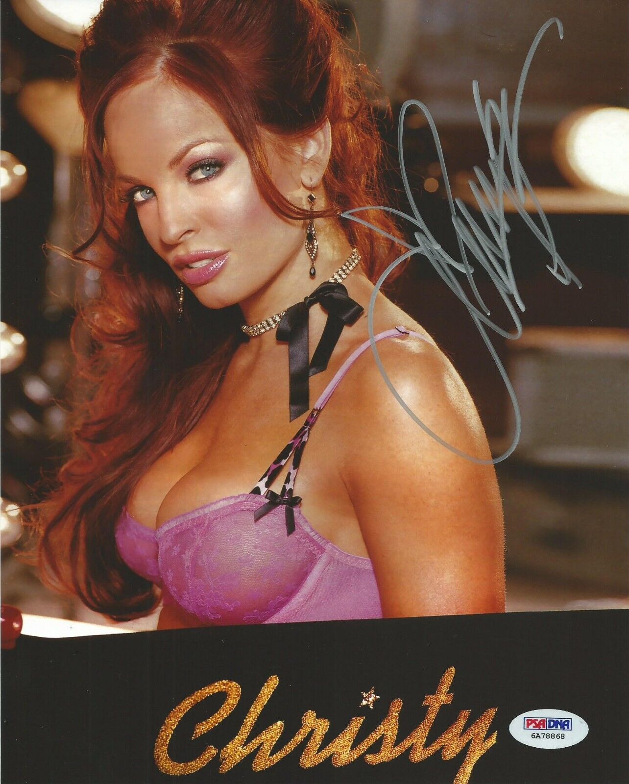 Christy Hemme Signed 8x10 Photo Poster painting PSA/DNA COA WWE Diva TNA Impact Playboy Picture