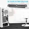 12/24 Ports Network Tool Kit CAT6 Patch Panel RJ45 Networking Wall Mount Rack